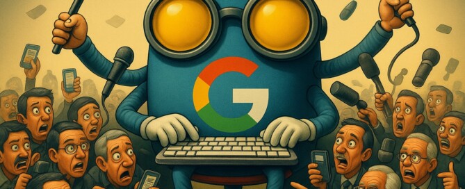 KI, Kontrolle, Content-Klau: Googles gefährliches Spiel mit den Medien 2 Während Google immer mehr Arme bekommt, verlieren Verlage immer mehr Boden.